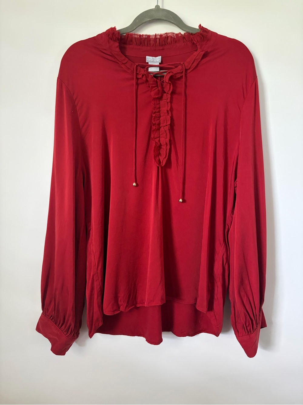 Women’s chicos modal blouse top size 16 peasant boho feminine flowy